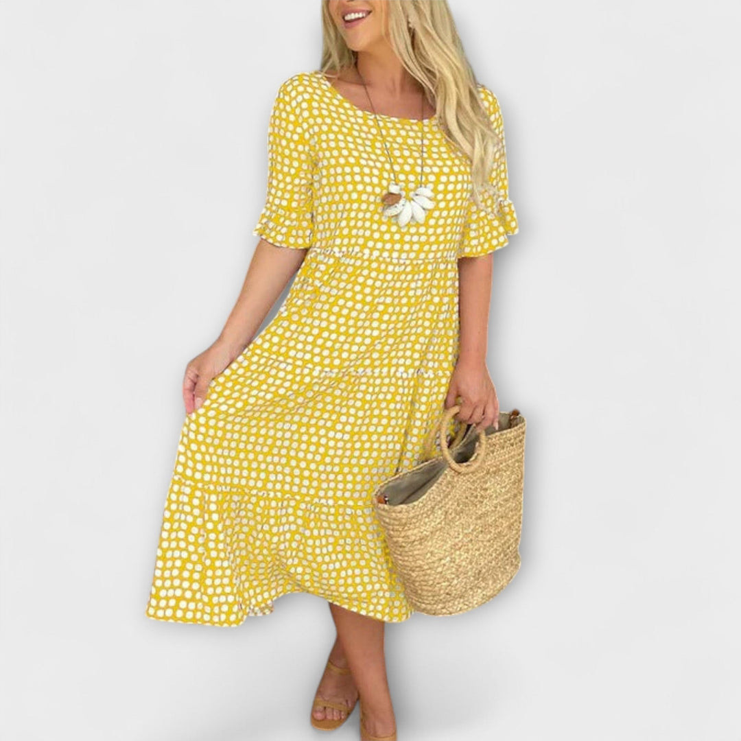Blythea – Casual, gelaagd midi-jurk