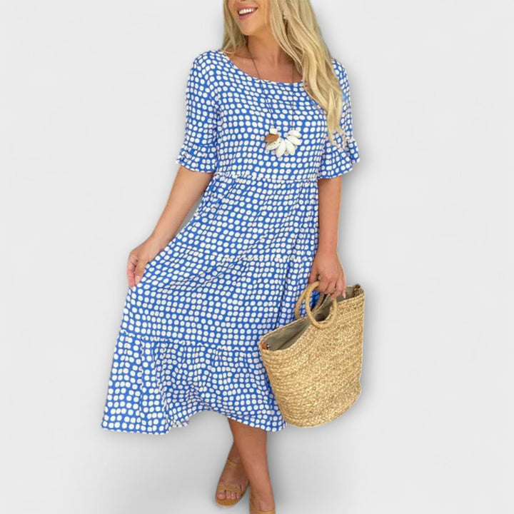 Blythea – Casual, gelaagd midi-jurk