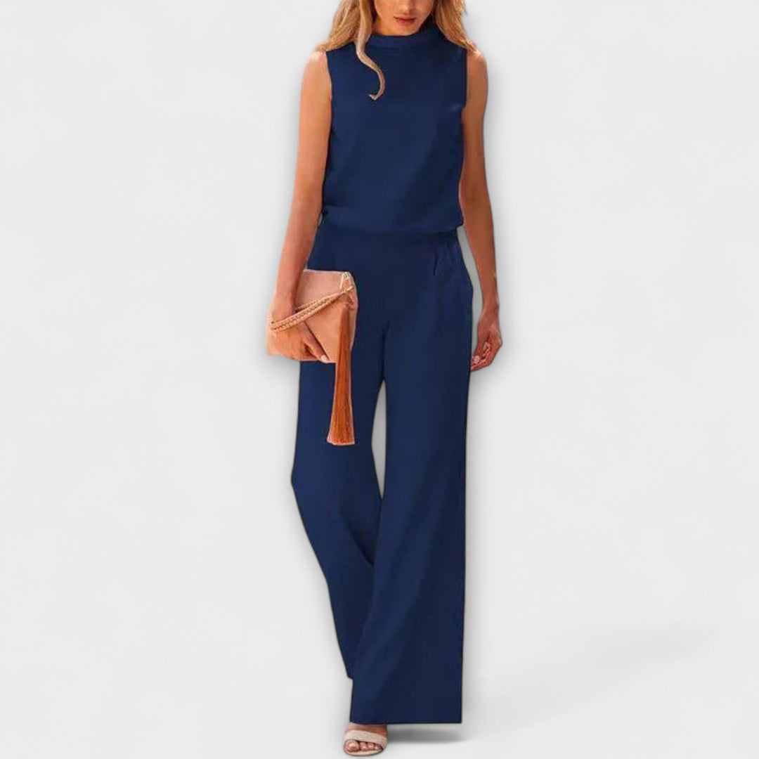 Ariana - Dames Vloeiende Broeken en Minimalistische Top