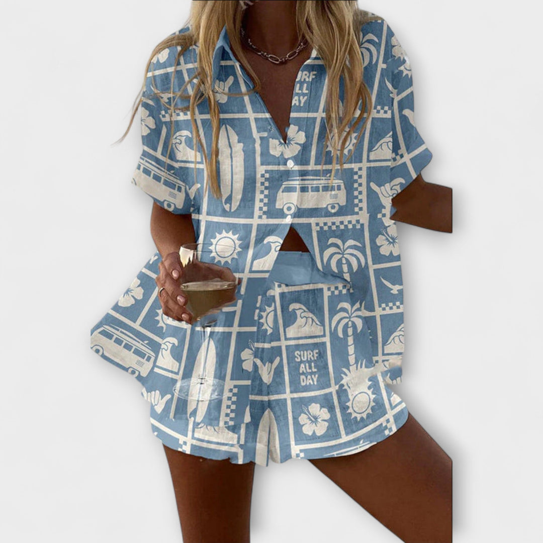 Trenara – Luchtige Look met Caravanprint