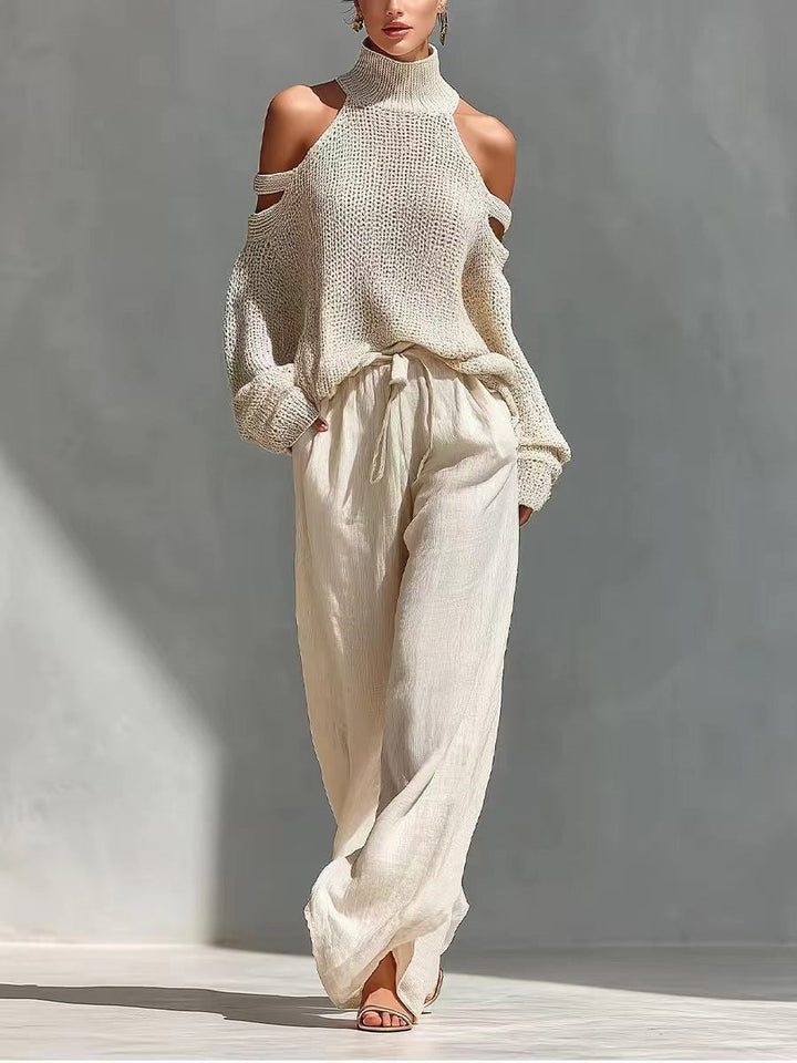 Sara - Moderne set van mesh en linnen