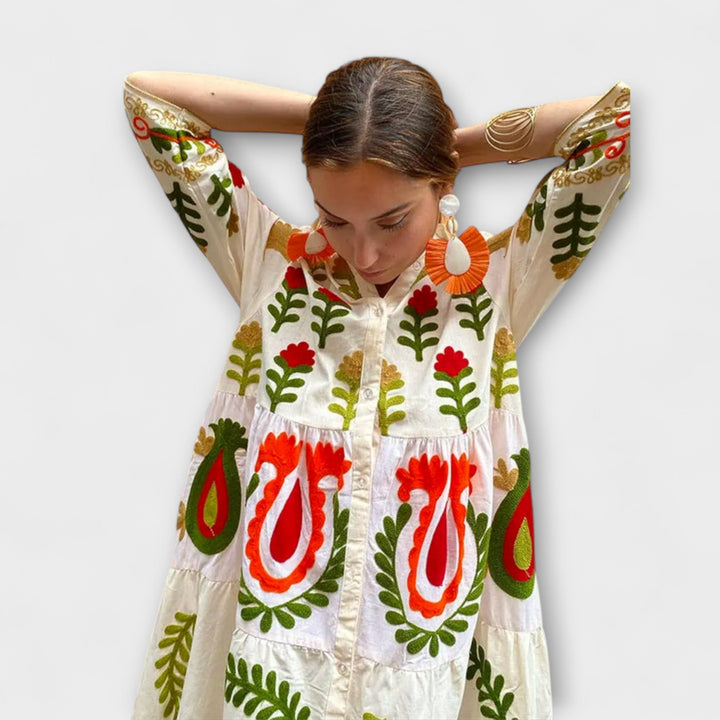 Diona - Elegant Bloemenjurk