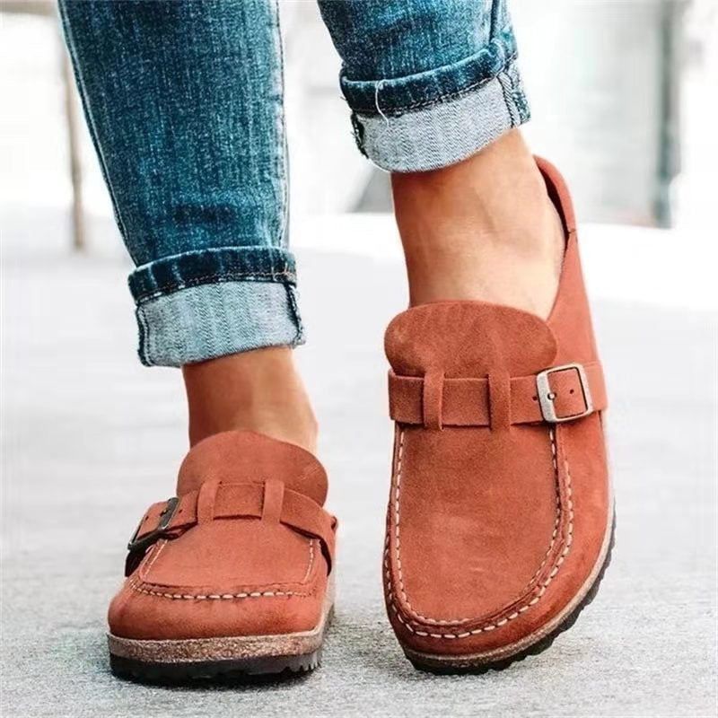 Sophia | Suède loafers met gesp voor dames