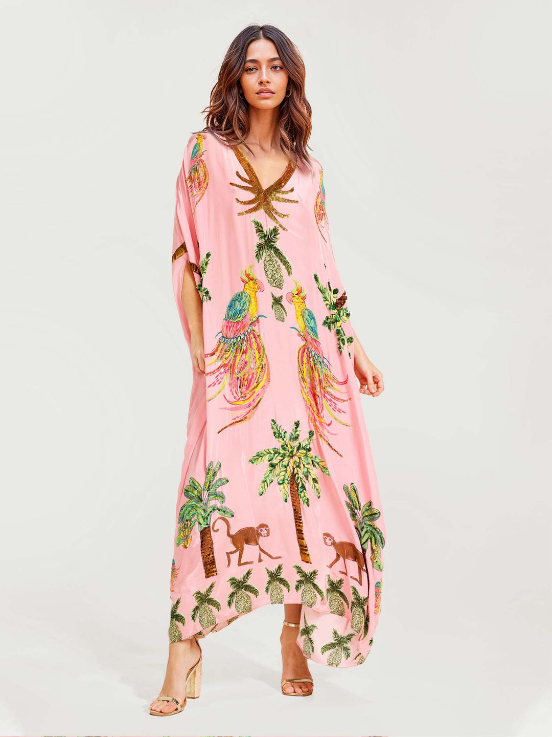 Alessandra - Lange gemusterde jurk