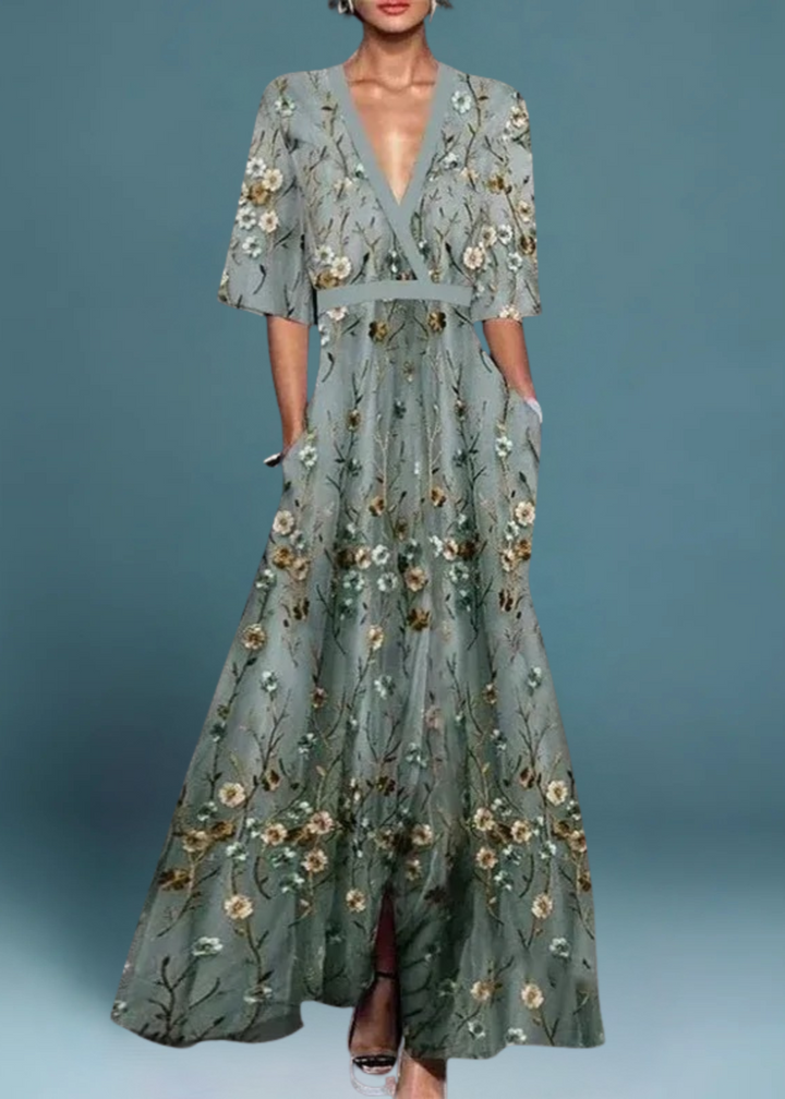 Rute - Elegante maxidress met bloemenpatroon