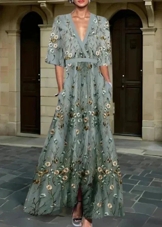 Rute - Elegante maxidress met bloemenpatroon