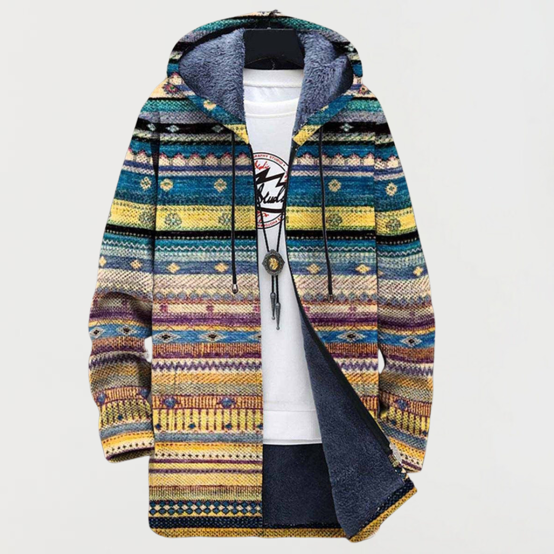Helena – Franjemantel met tribal patroon