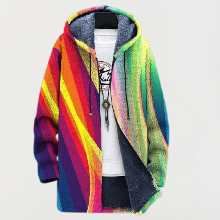 Emilia – Jas met regenboogstrepen