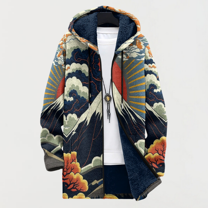 Marie – Jas met bergochtend-design