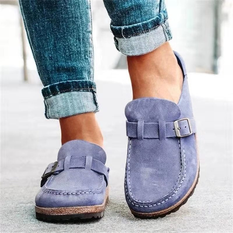Sophia | Suède loafers met gesp voor dames
