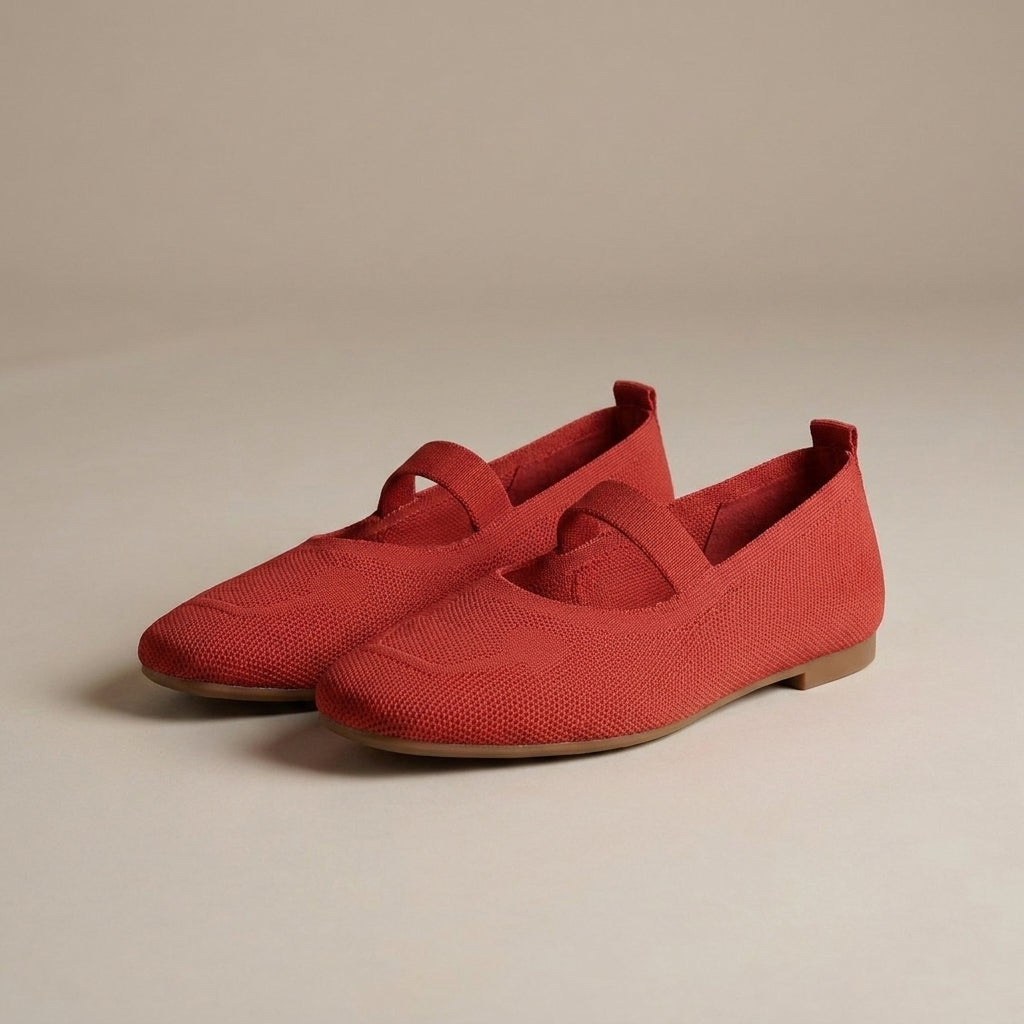 Ballerina's | Gebreide Mesh Mary Jane, Comfort de Hele Dag