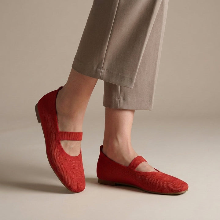 Ballerina's | Gebreide Mesh Mary Jane, Comfort de Hele Dag