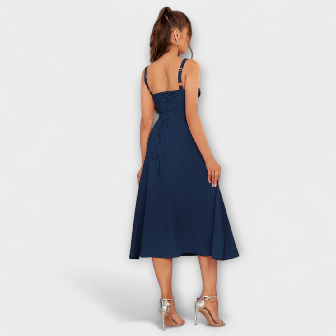 Hoop - Rüschentop Jurk met Splitdetail