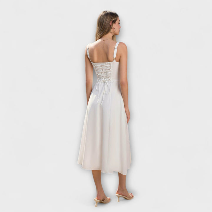 Hoop - Rüschentop Jurk met Splitdetail