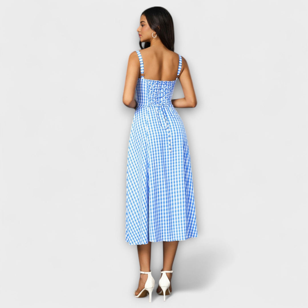 Hoop - Rüschentop Jurk met Splitdetail