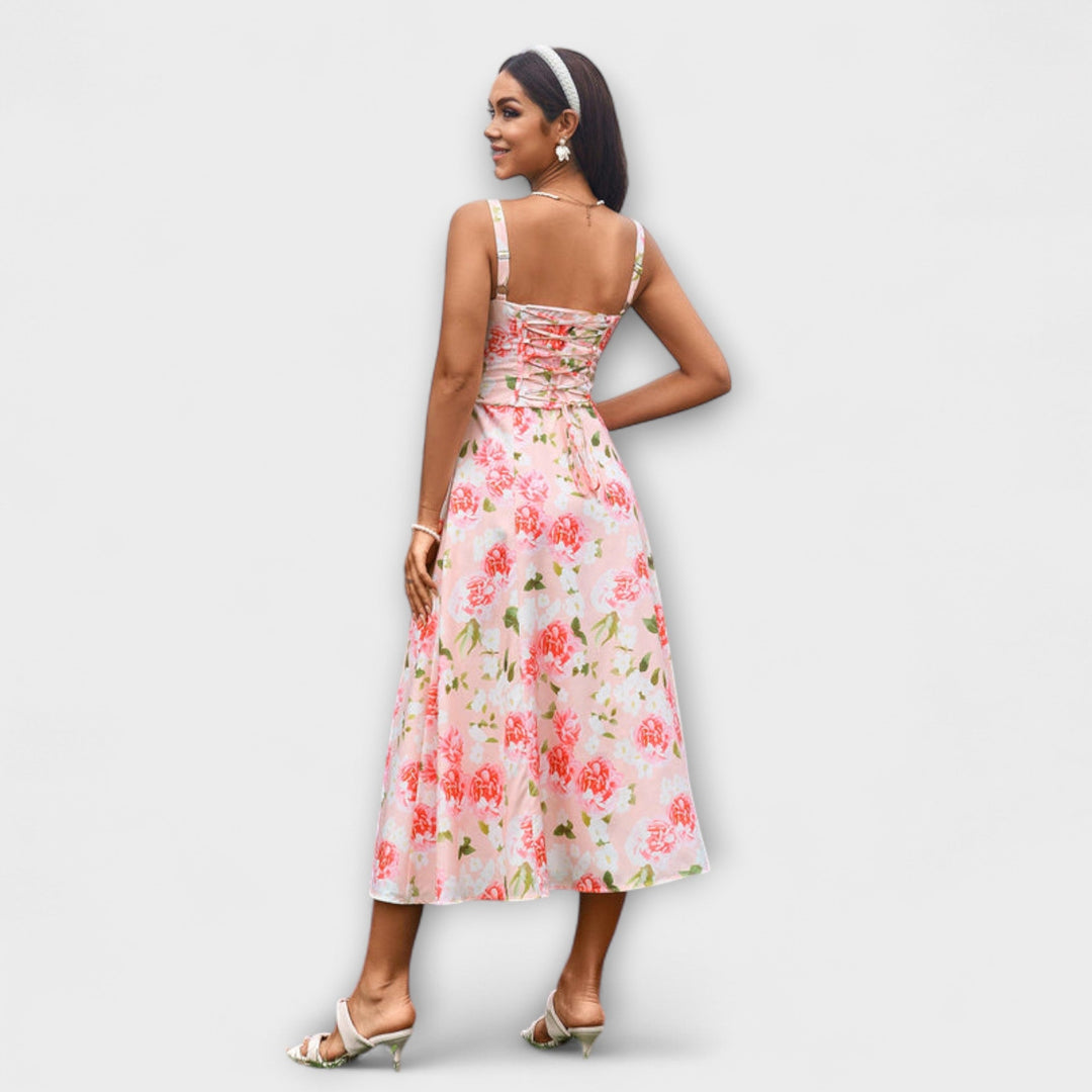 Hoop - Rüschentop Jurk met Splitdetail