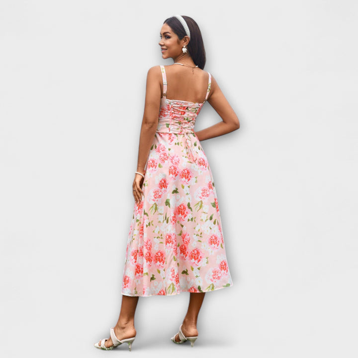 Hoop - Rüschentop Jurk met Splitdetail