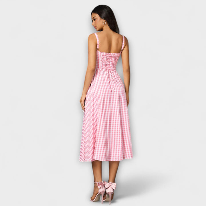 Hoop - Rüschentop Jurk met Splitdetail