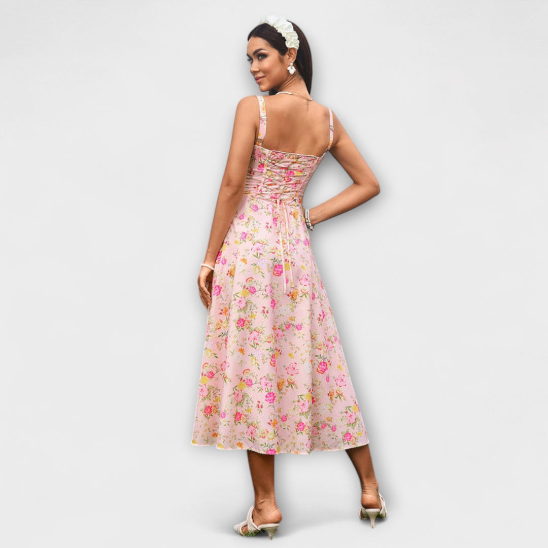 Hoop - Rüschentop Jurk met Splitdetail