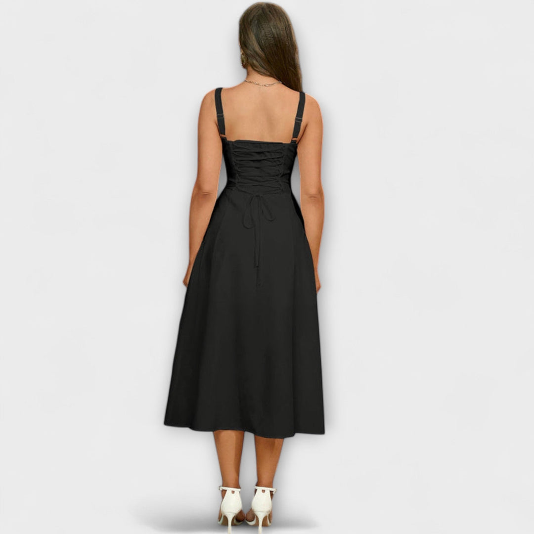 Hoop - Rüschentop Jurk met Splitdetail