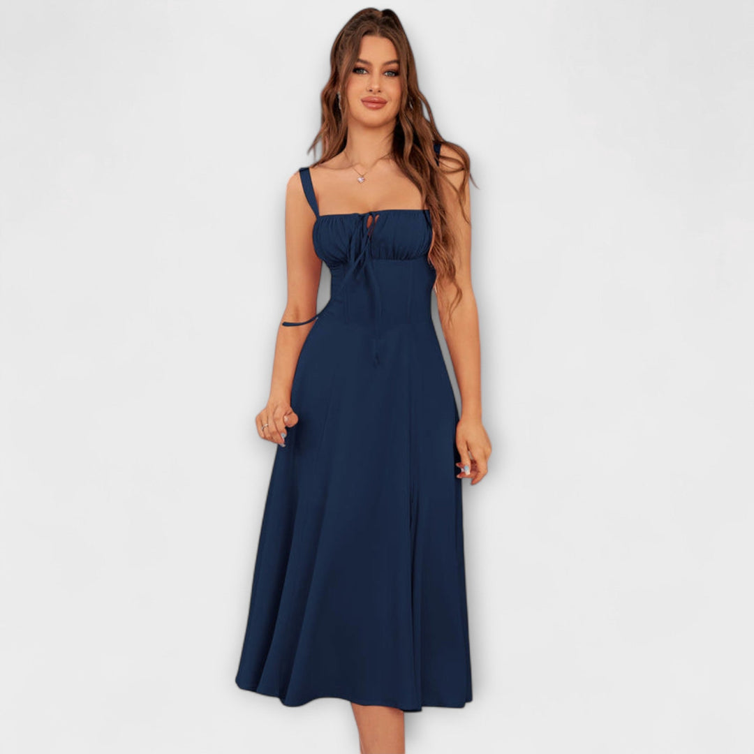 Hoop - Rüschentop Jurk met Splitdetail