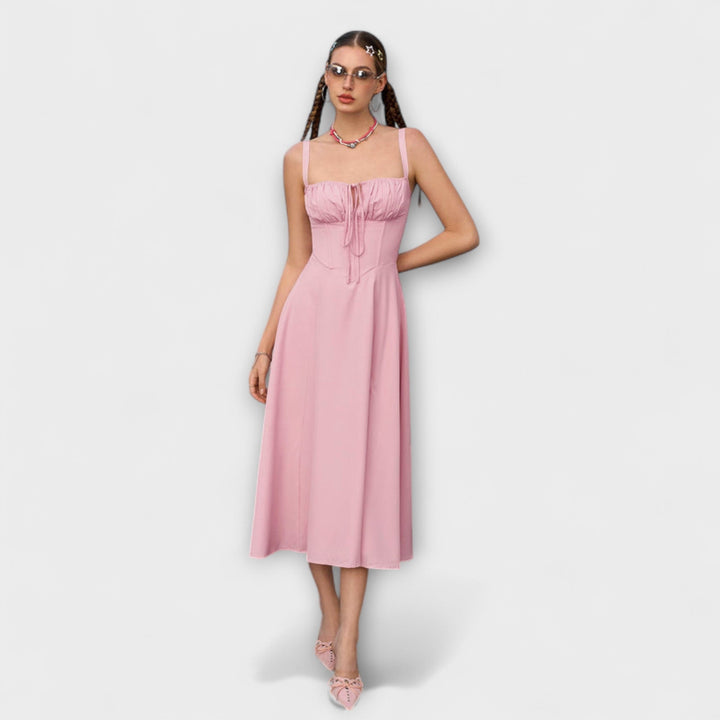 Hoop - Rüschentop Jurk met Splitdetail