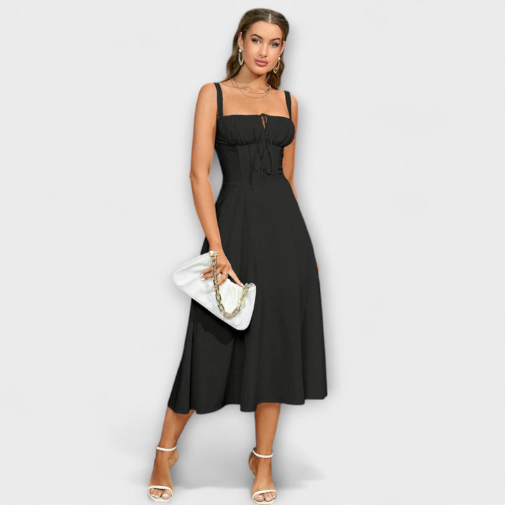 Hoop - Rüschentop Jurk met Splitdetail