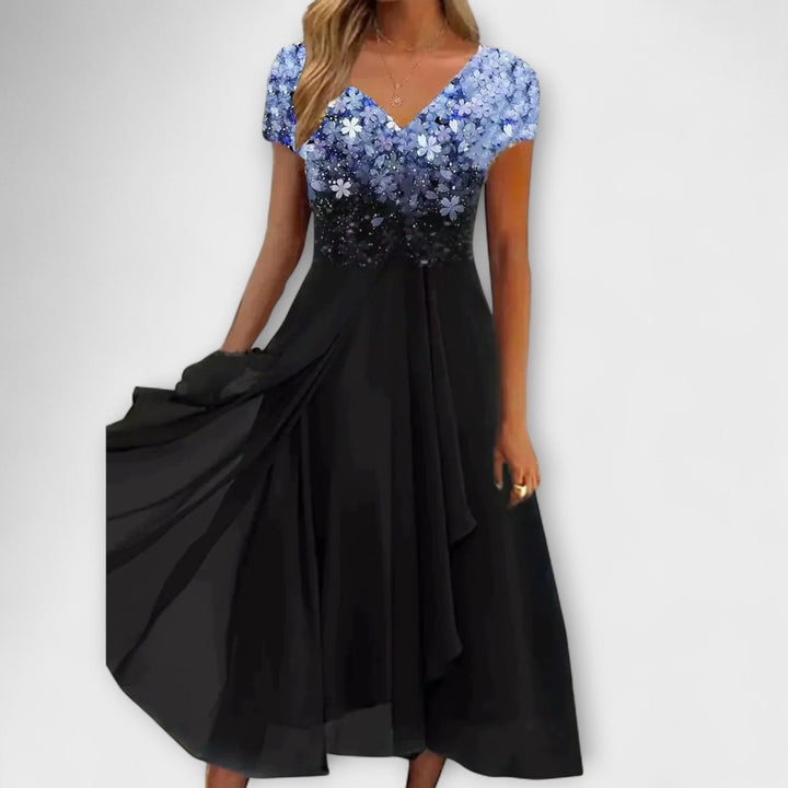 Lara - Dames Chiffon Partykleed