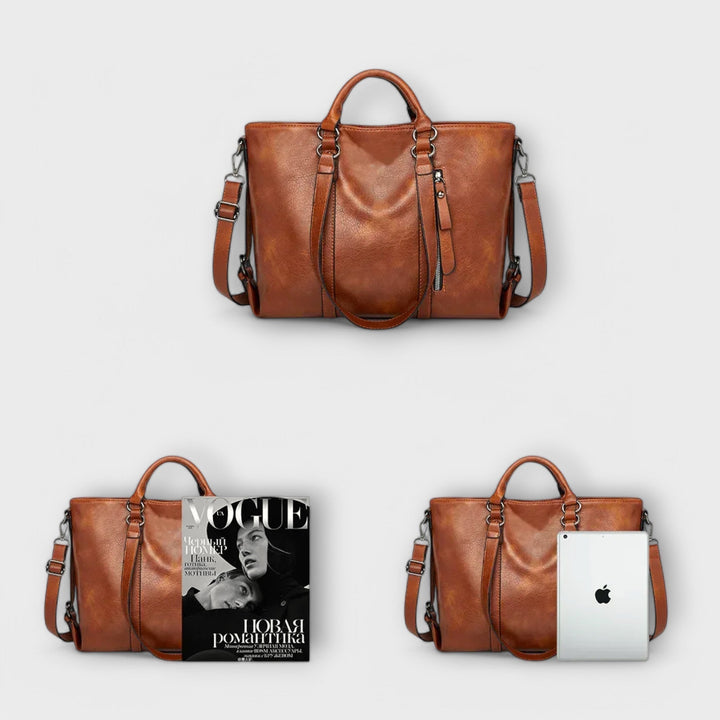 Magnolia | Grote leren shopper voor dames