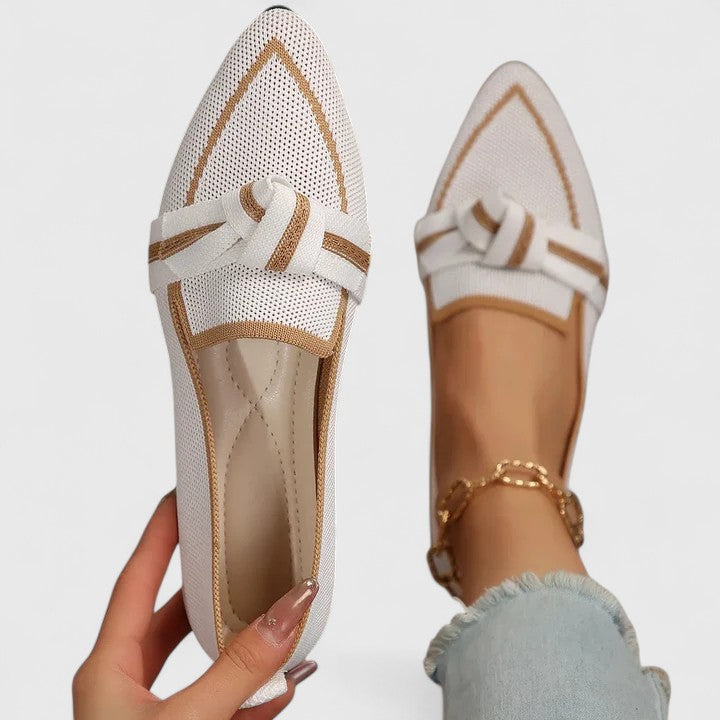 Shay | Spitse loafers met knoopdetail voor dames