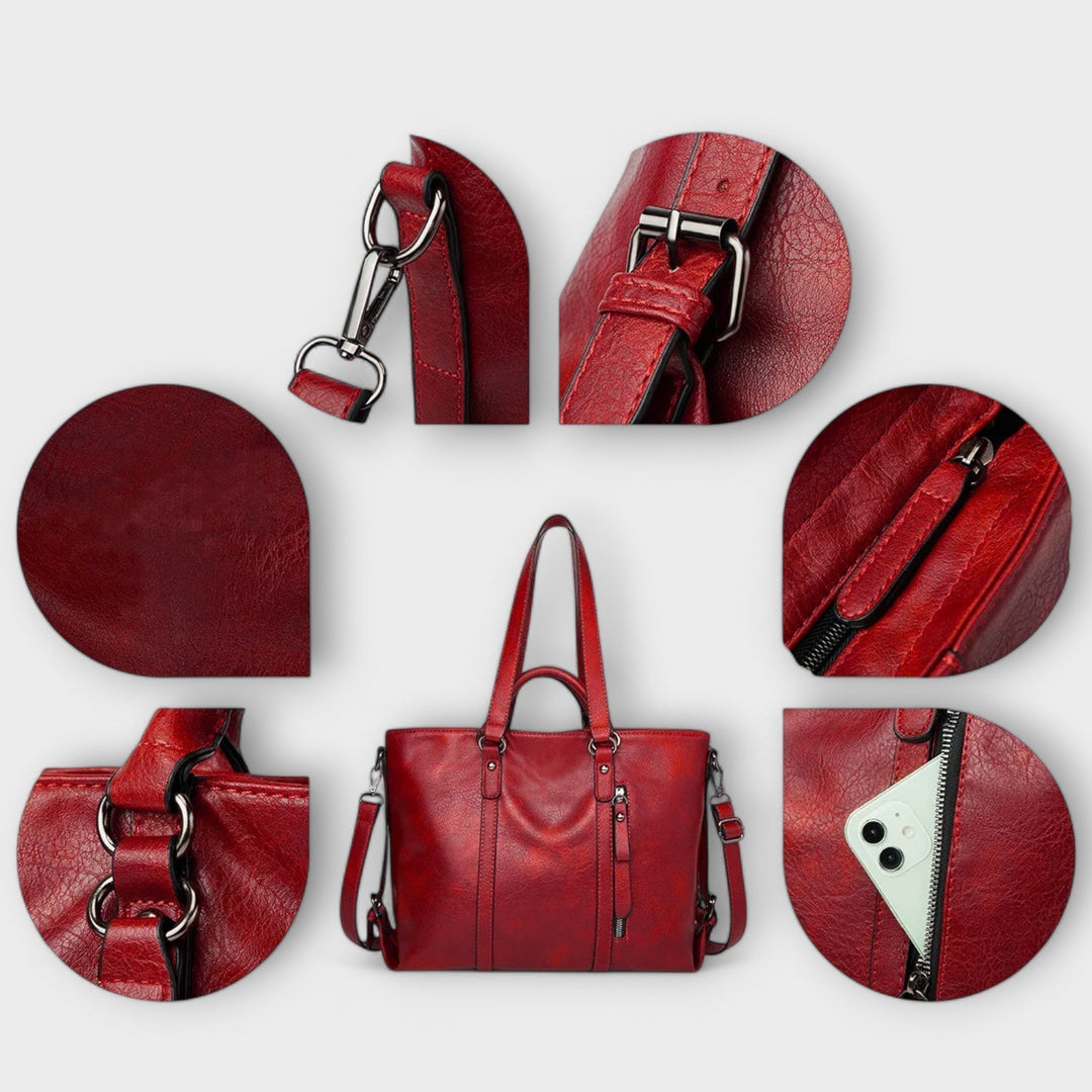 Magnolia | Grote leren shopper voor dames
