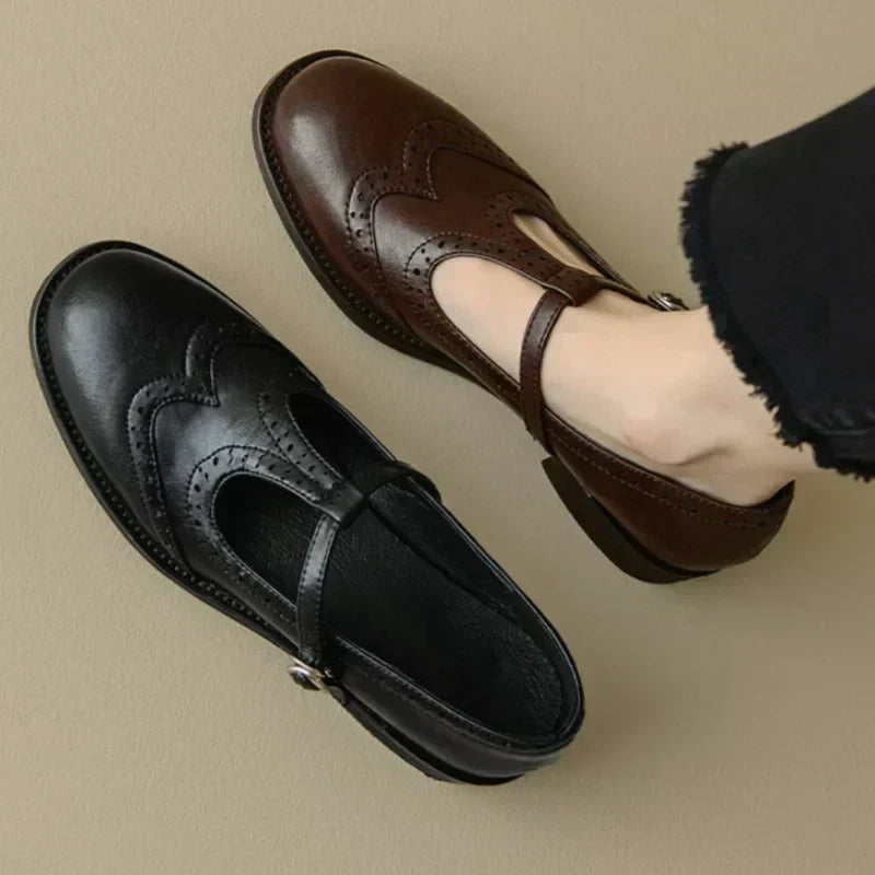 Johanna – T-bandschoenen met golvende rand