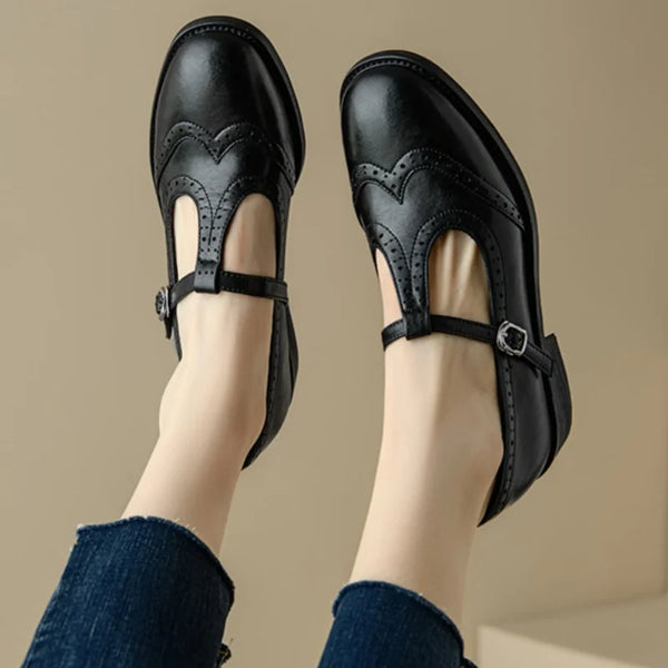 Johanna – T-bandschoenen met golvende rand