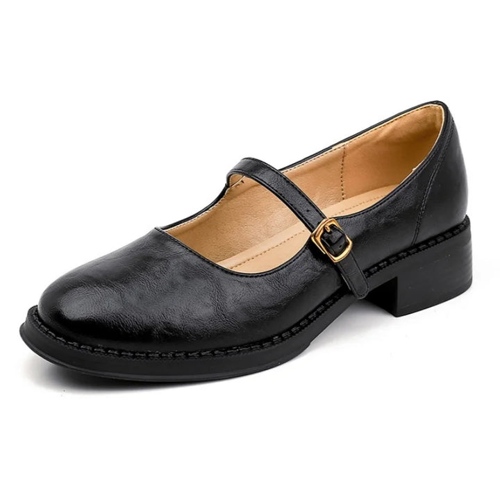 Marlene – Platte Mary Jane-schoenen met kartelrand
