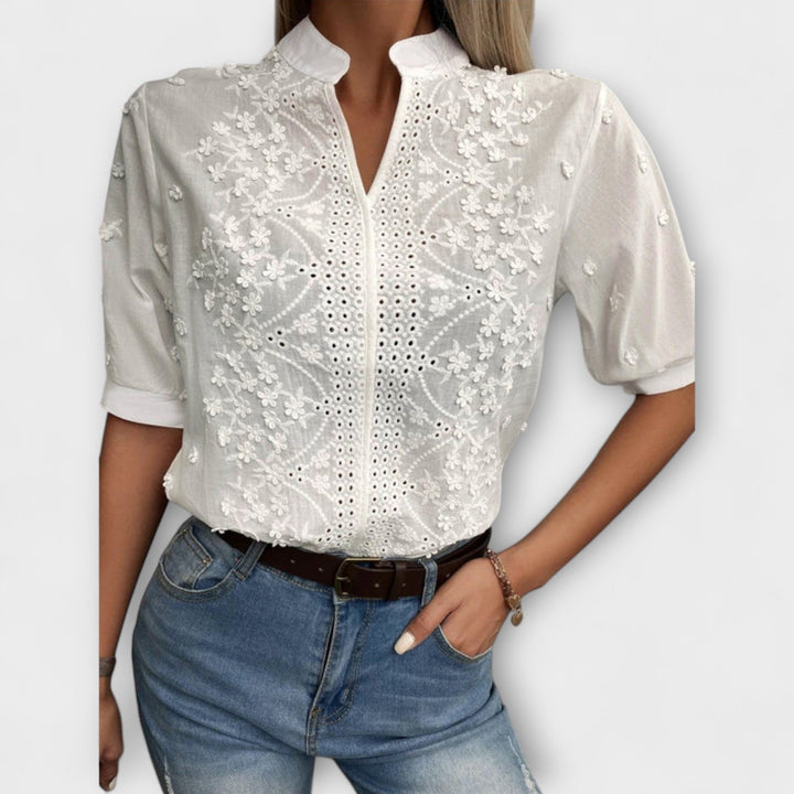 Élise - Blouse met Borduursel