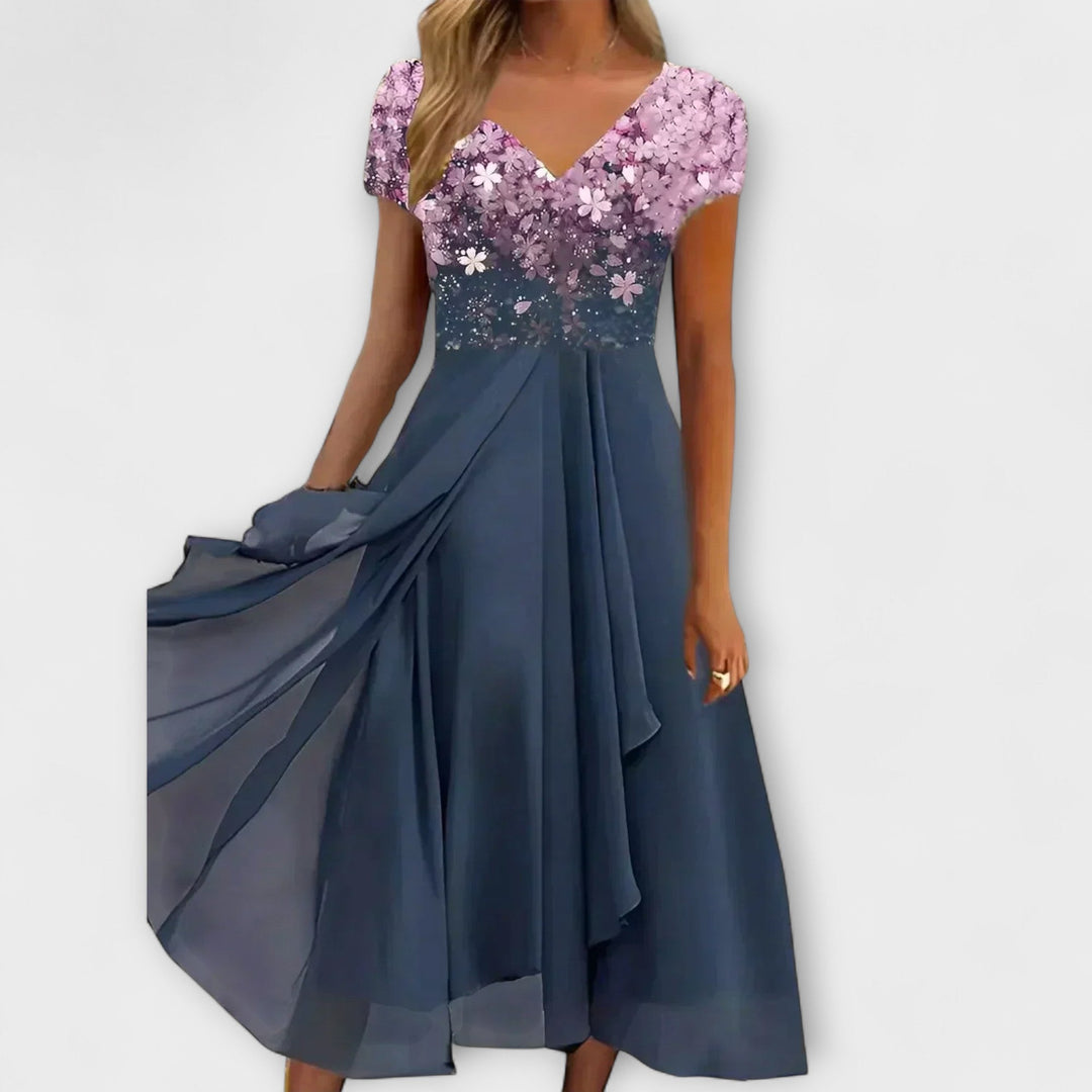 Lara - Dames Chiffon Partykleed