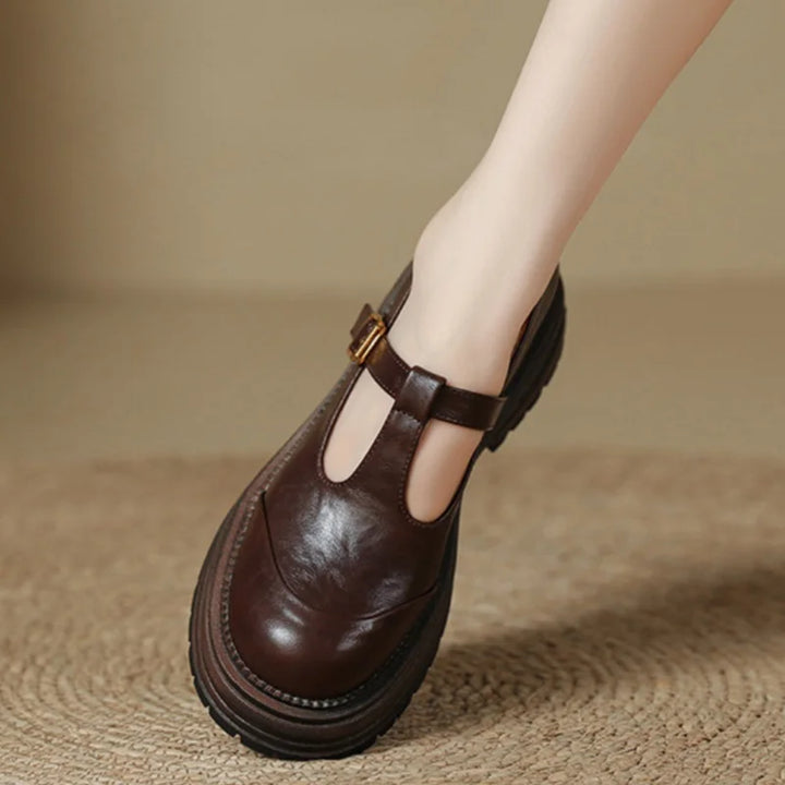 Luisa – T-bandschoenen met plateauzool
