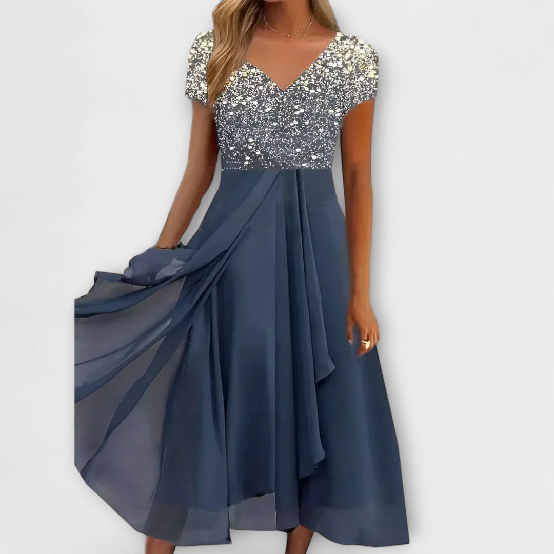 Lara - Dames Chiffon Partykleed