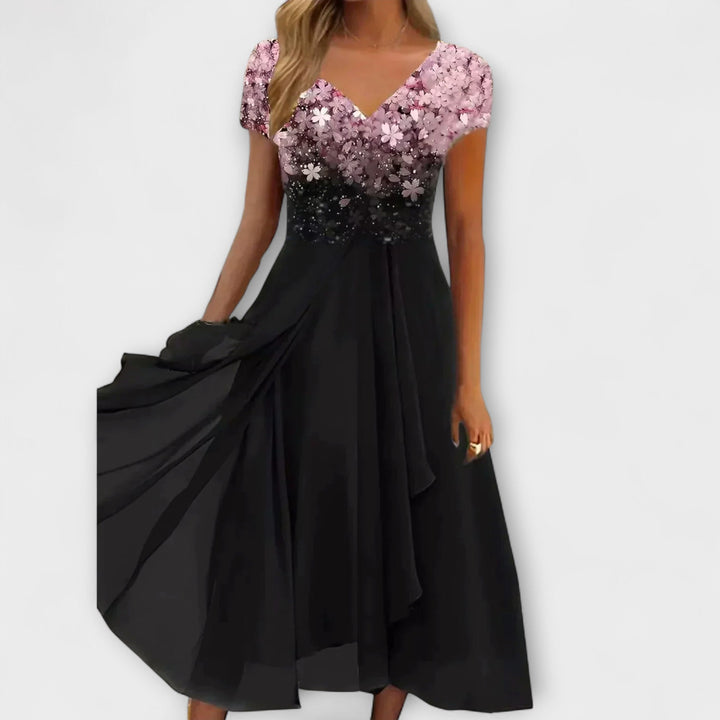 Lara - Dames Chiffon Partykleed