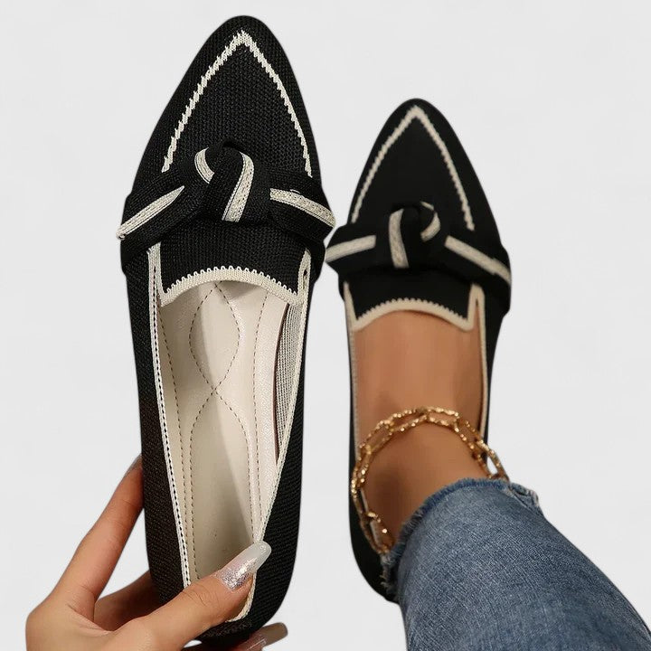 Shay | Spitse loafers met knoopdetail voor dames
