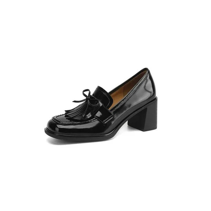 Marieke – Veterschoenen met blokhak