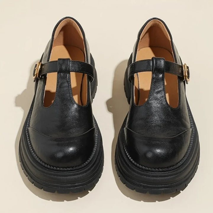 Luisa – T-bandschoenen met plateauzool