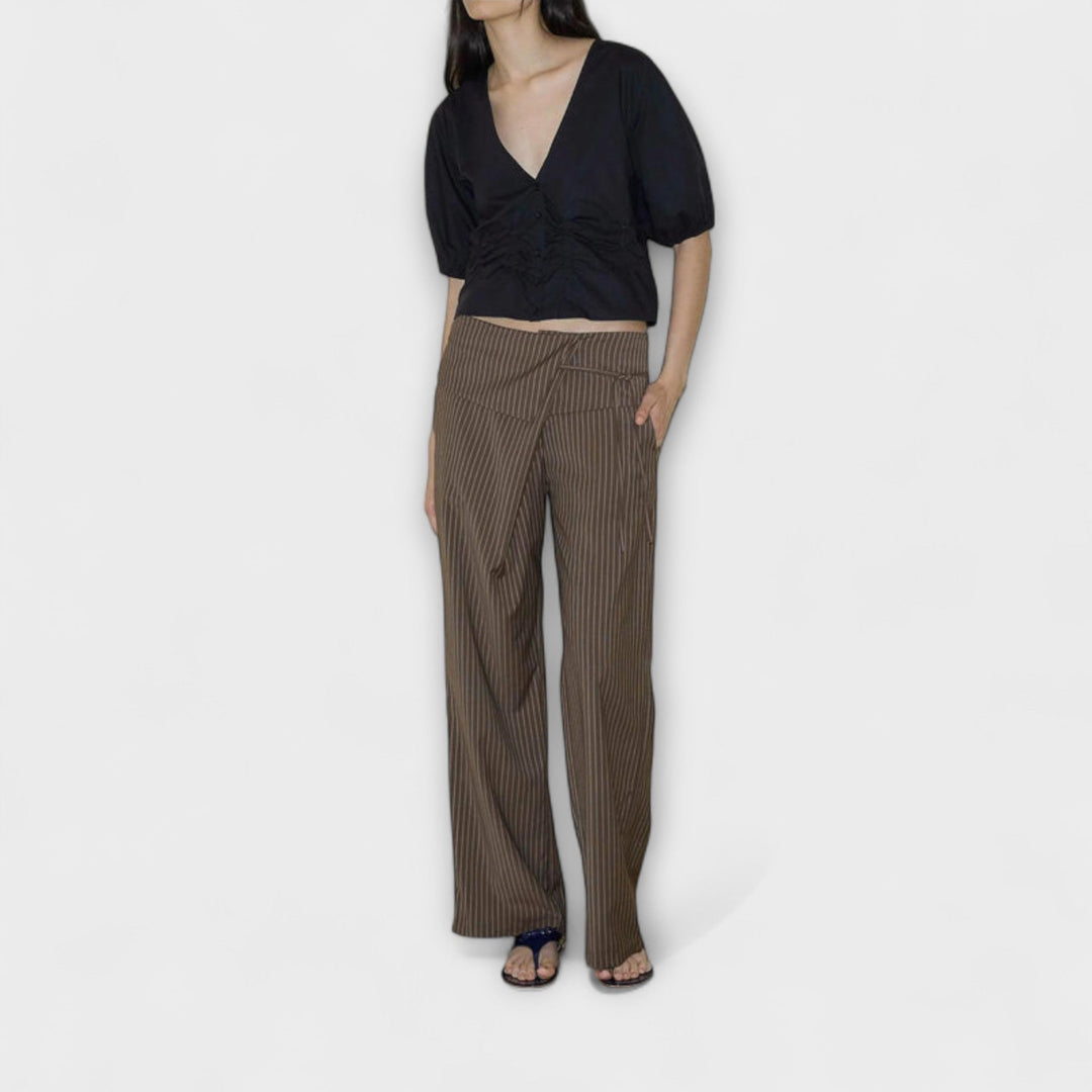 Julia - Vouwbare Gestreepte Broek
