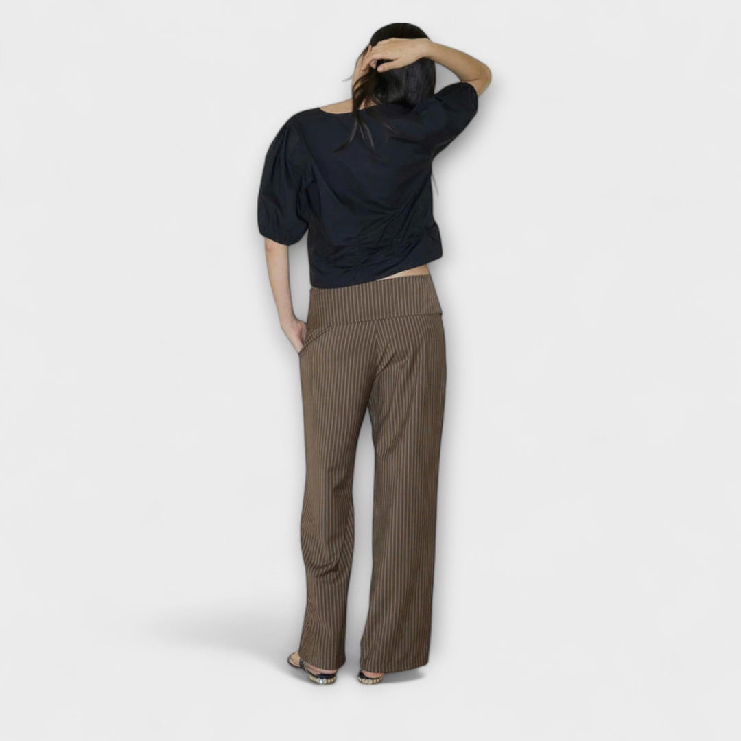 Julia - Vouwbare Gestreepte Broek