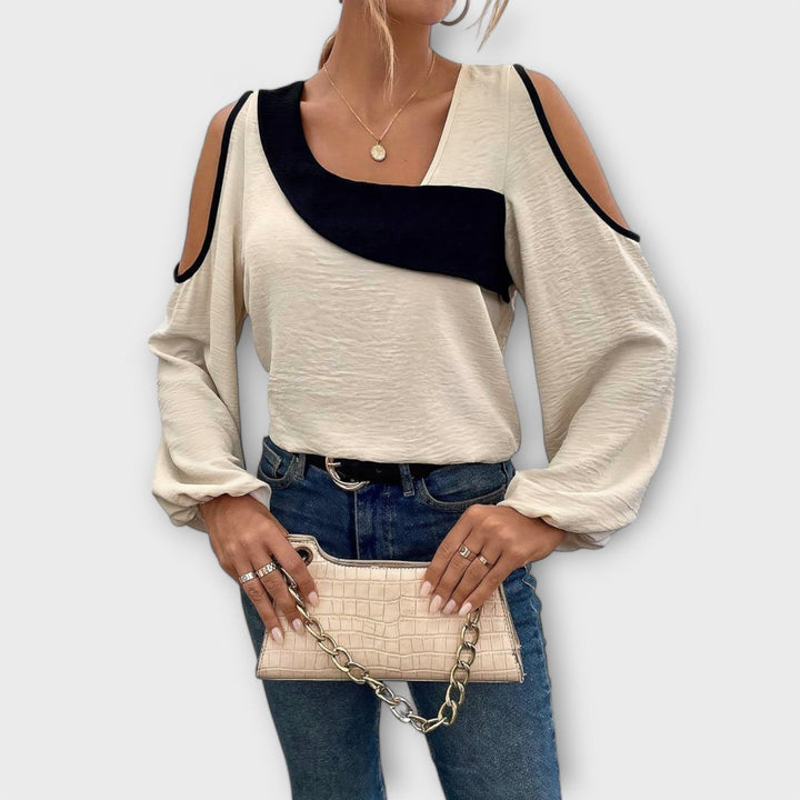 Scarlett - Blouse met vierkante halslijn