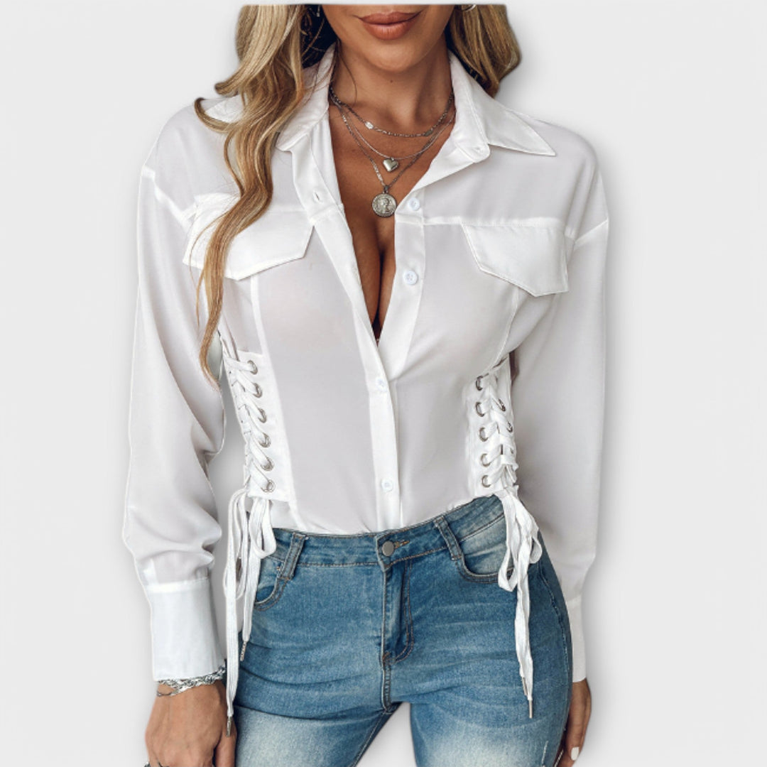Natalie - Lange mouw blouse