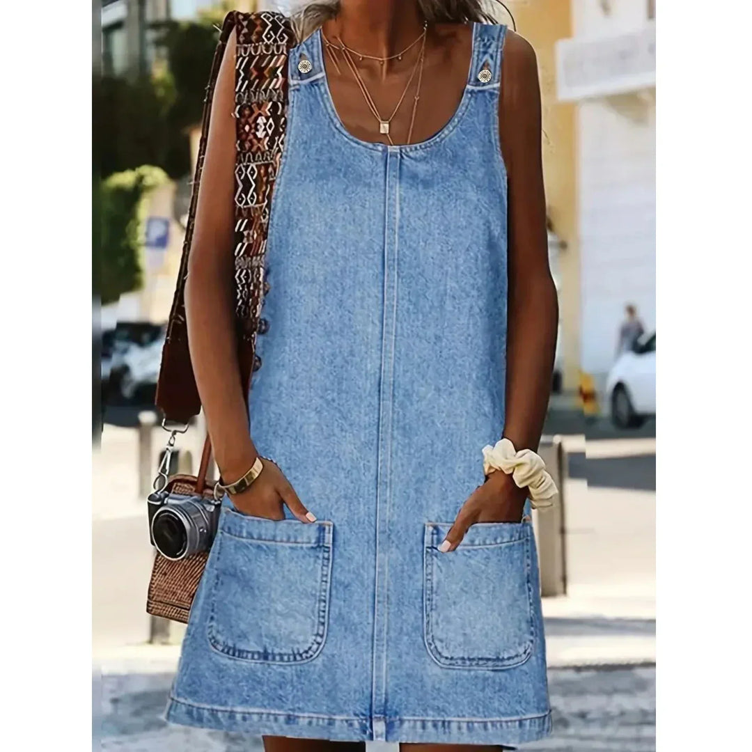 Beatriz - Ontspannen Denim Jurk