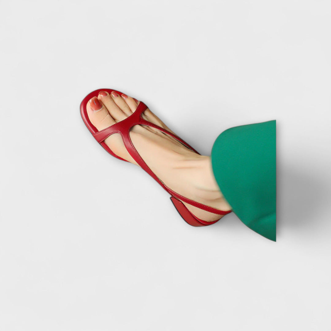 Evelyn - Elegante Platte Sandalen Minna met Verfijnde Afwerking