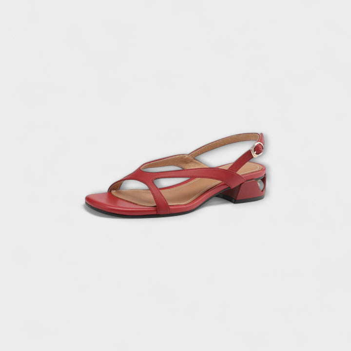 Evelyn - Elegante Platte Sandalen Minna met Verfijnde Afwerking