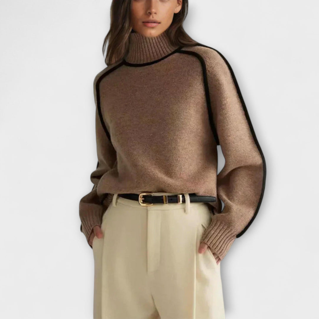 Julia - Pullover met hoge kraag
